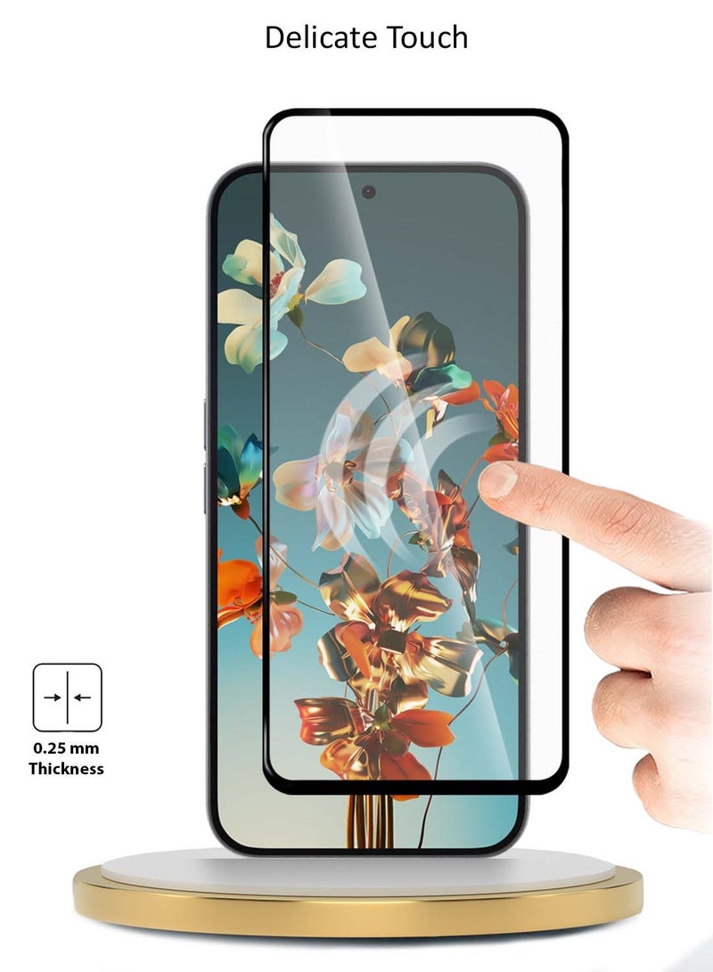 Wtech Nothing Phone (2a) Plus 5G 2024 / Nothing Phone (2a) 5G 2024 Premium E2E Series Full Glue Full Cover Tempered Glass Screen Protector - Clear/Black - Image 4