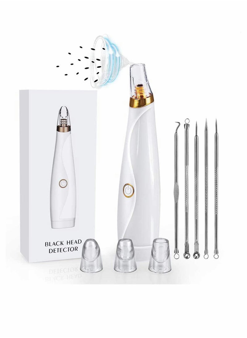 Y&D - Blackhead Remover, 3 Modes Electric Small Bubble Pore Cleanser, Facial Massage with Curved Needle Kit, Portable Easy to clean, Smooth Skin, Absorb Grease, Female Beauty - Image 1