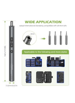 SYOSI Precision Electric Screwdriver - Portable, Rechargeable Power Tool with USB Charging and LED Light - Ideal for Phones, Cameras, Laptops  - Image 4
