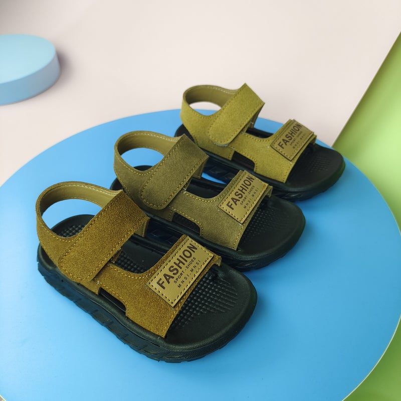 Male Baby Sandals 21-30 Yards Stitch British Style Boys Sandals Kidsshoes Children Beach Sandals - Image 3