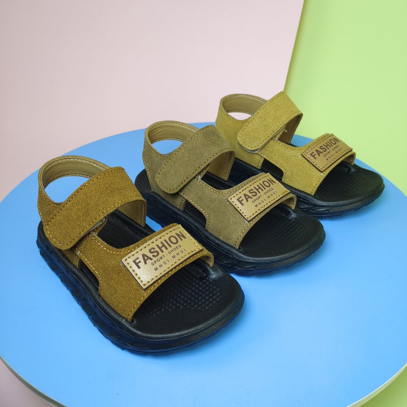 Male Baby Sandals 21-30 Yards Stitch British Style Boys Sandals Kidsshoes Children Beach Sandals - Image 2