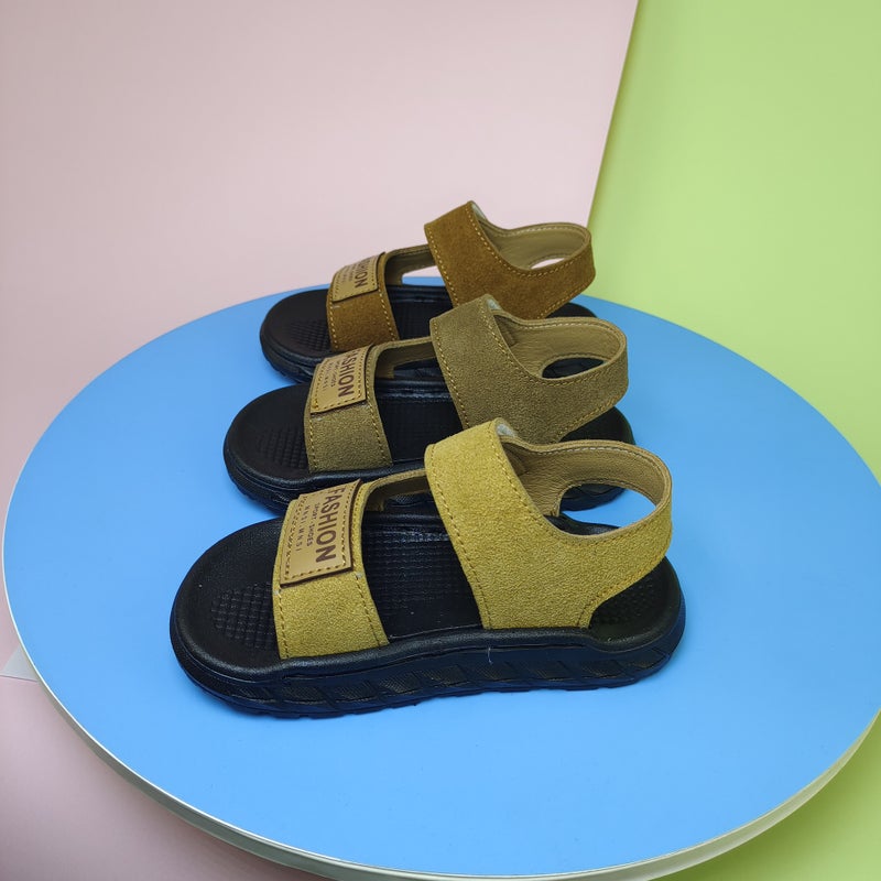Male Baby Sandals 21-30 Yards Stitch British Style Boys Sandals Kidsshoes Children Beach Sandals - Image 5