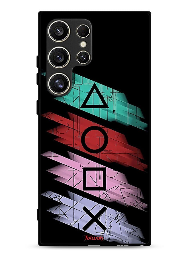 Tolwak Samsung Galaxy S24 Ultra 5G Protective Case Cover Squid Game Icons - Image 1