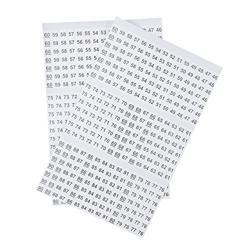 Gardner Bender 42-030 Pocket Wire Marker Booklet, Identification Pack Includes: Numbers 46-90 - Image 1