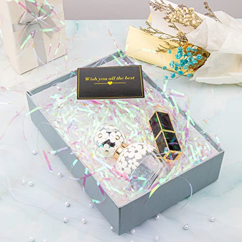 Caleihd 5.3oz Shredded Paper Filler, Caleihd Crinkle Paper Wrapping Cut Grass Confetti Cushion Streamer for Christmas Wedding Birthday Bridesmaid Engagement Craft Gift Boxes Bags Filler Decoration - Image 5