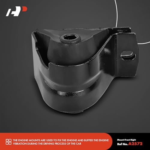 A-Premium 2PCS Front Left and Right Engine Motor Mount Set Compatible with Jeep Wrangler 1987-1995, Cherokee 1987-2001, Comanche 1987-1992, Wagoneer 1987-1990, 4.0L 4.2L, Replace# 52019201AB, 52019201 - Image 5