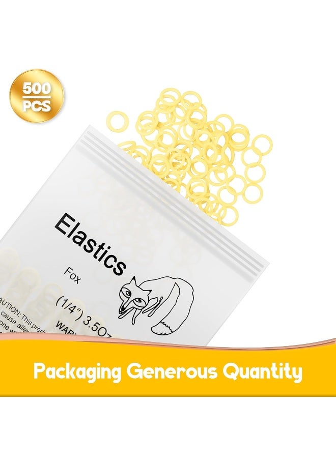 CAILOS 500 Pcs Orthodontic Elastic Rubber Bands 35 Ounces Heavy Dental Rubber Traction Bands Free Elastic Placer for Braces 14Fox - Image 2
