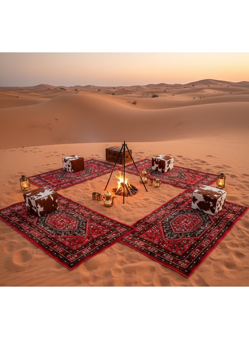 سجادتي مدة البر القوس من سجادتي مستوحاة من النقوش الشرقية بتفاصيل أنيقة وألوان دافئة تناسب أجواء البر مقاس 80×150 سم - Image 3