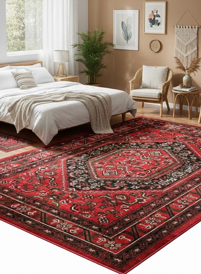 سجادتي مدة البر القوس من سجادتي مستوحاة من النقوش الشرقية بتفاصيل أنيقة وألوان دافئة تناسب أجواء البر مقاس 80×150 سم - Image 5