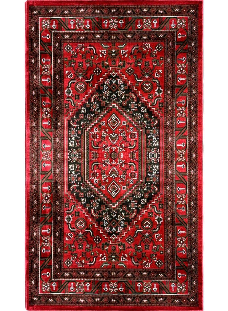 سجادتي مدة البر القوس من سجادتي مستوحاة من النقوش الشرقية بتفاصيل أنيقة وألوان دافئة تناسب أجواء البر مقاس 80×150 سم - Image 3