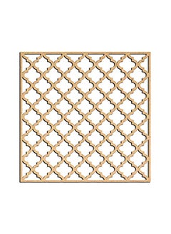 Haoser Haoser Pine MDF4mm Wooden Panel for Room DividerPartition Wall Decor Pack of 1 Geometric Laser Cut Carved Panel Panle1_LxW30x30cm  - Image 1