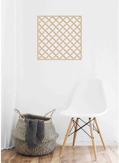 Haoser Haoser Pine MDF4mm Wooden Panel for Room DividerPartition Wall Decor Pack of 1 Geometric Laser Cut Carved Panel Panle1_LxW30x30cm  - Image 4