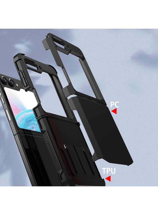 اس-توب جراب لهاتف Samsung Galaxy Z Flip5 SGP Armor 2 في 1، جراب هاتف هجين من مادة TPU بلون متباين من الكمبيوتر الشخصي - Image 5
