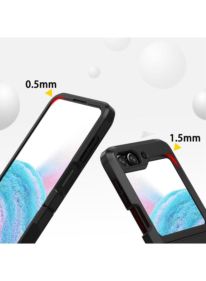 اس-توب جراب لهاتف Samsung Galaxy Z Flip5 SGP Armor 2 في 1، جراب هاتف هجين من مادة TPU بلون متباين من الكمبيوتر الشخصي - Image 3