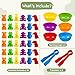 TSYAN Counting Animals Matching Games Sensory Toys with Sorting Bowls Preschool Learning Activities Color Classification Montessori Educational Toys Set Gift for Boys Girls Toddlers Toys Age 3 - Image 4