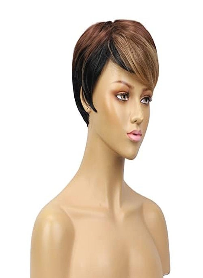FCHW-wig FCHW Short Ombre Pixie Cuts Wigs Synthetic Ladies Wigs For Black Women - Image 2