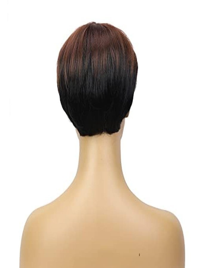 FCHW-wig FCHW Short Ombre Pixie Cuts Wigs Synthetic Ladies Wigs For Black Women - Image 4