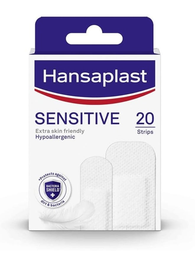 Hansaplast Sensitive Wound Plasters - 20 Strips - Image 1