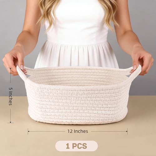 CUDICY Easter Basket with Cellophane Gift Bag and Ribbon Small Woven Basket 12X 8 X 5 for Organizing Toy Storage Gift Basket Wrap 20x24 Inch - Image 3