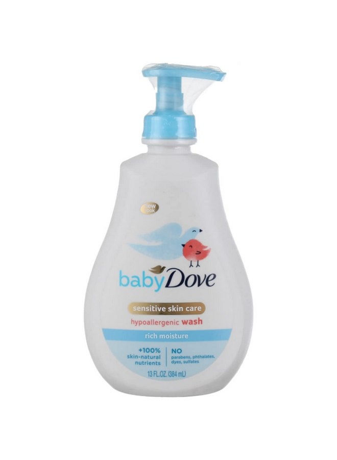 Dove Baby Tip To Toe Wash 13 Ounce Rich Moisture Pump (384ml) (3 Pack) - Image 2