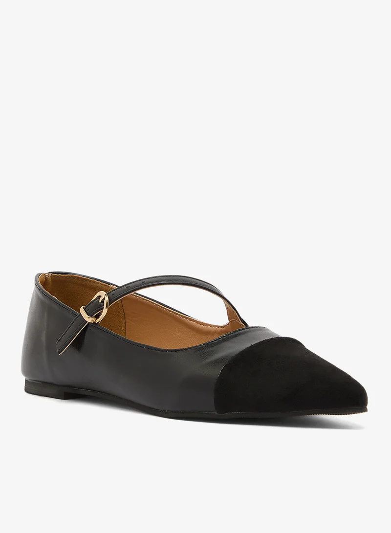 ايلا Suede Two Tone Ballet Flats