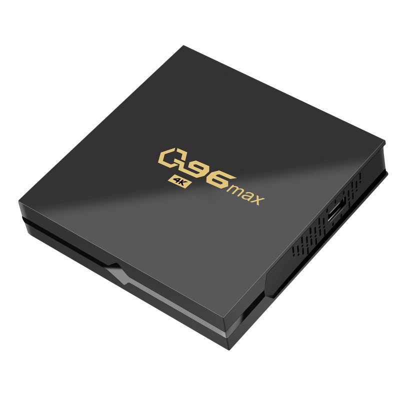 أجهزة قاعدة التلفزيون الذكية Q96 Max بنظام أندرويد 7.1 - مشغل المنزل الذكي Amlogic S905 رباعي النواة 64 بت مشغل الوسائط UHD 4K مع تقنية H.265 وواي فاي 2.4 جيجا وبلوتوث 4.1 وبذاكرة رام 1 جيجا / مساحة تخزين 8 جيجا - Image 1