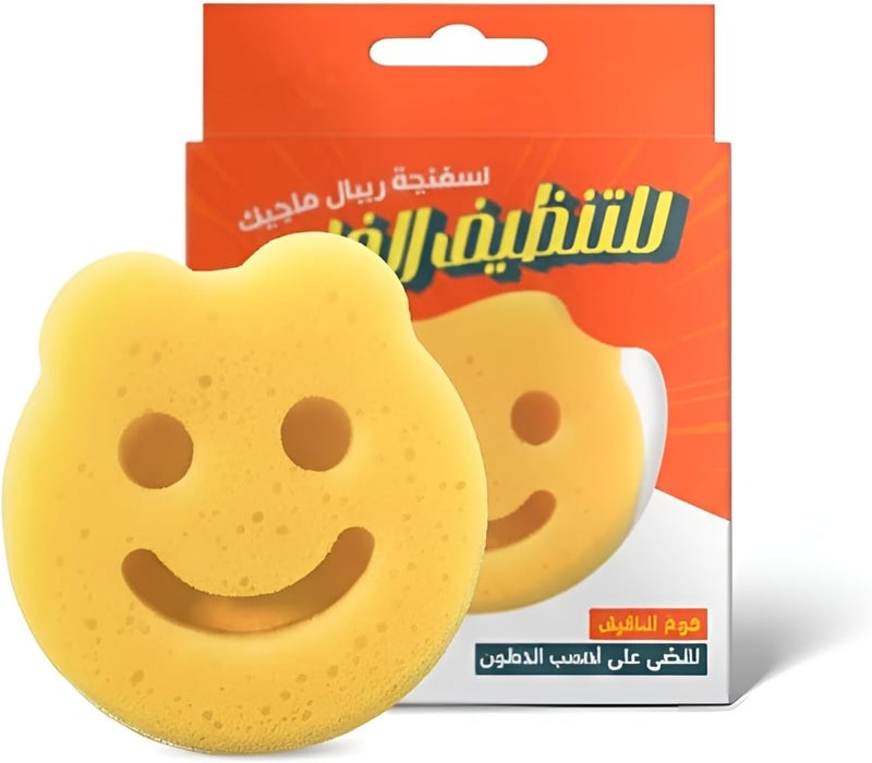 RIBAL Magic Dish Washing Sponge - Multi-Surface Cleaning Sponge for Kitchen, Dishes and Cookware - Durable High Absorbent Washing Sponge - Image 1