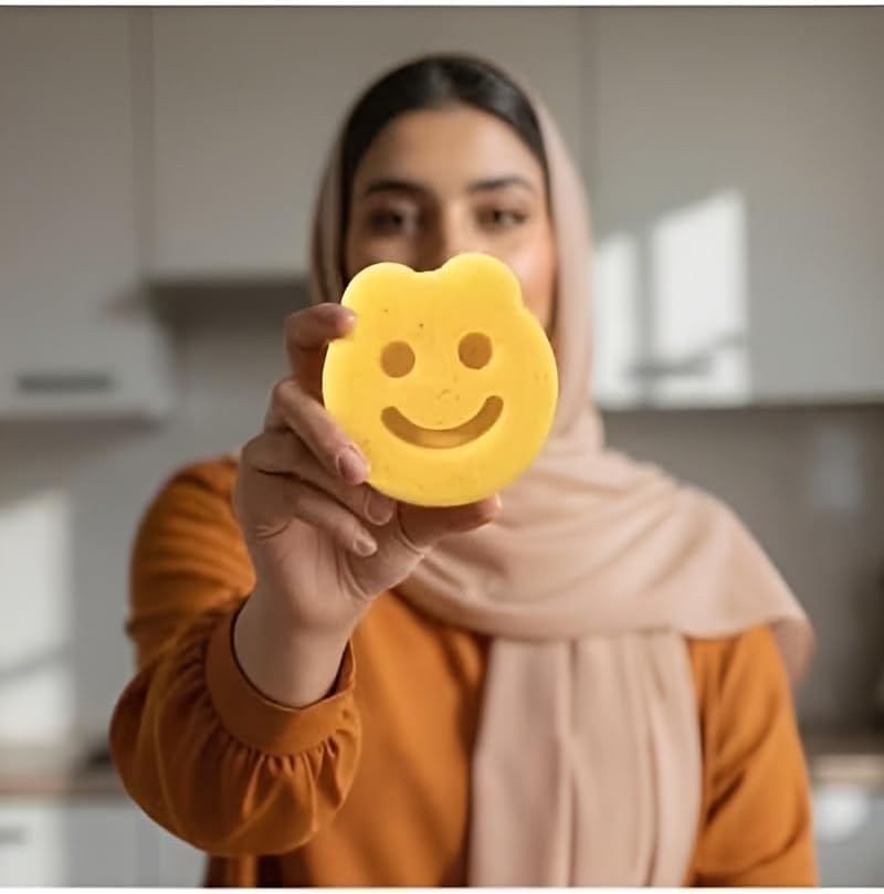 RIBAL Magic Dish Washing Sponge - Multi-Surface Cleaning Sponge for Kitchen, Dishes and Cookware - Durable High Absorbent Washing Sponge - Image 3