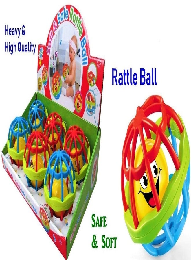 Quasar Quality Soft Rattle Ball - Colorful Soft Ball Rattle Toy for Baby, Bath Toy Safe Non-Toxic, Rattle for New Born Baby, Creative Learn with Fun Children Toddler Toy, Best for Baby First Toys - Image 3
