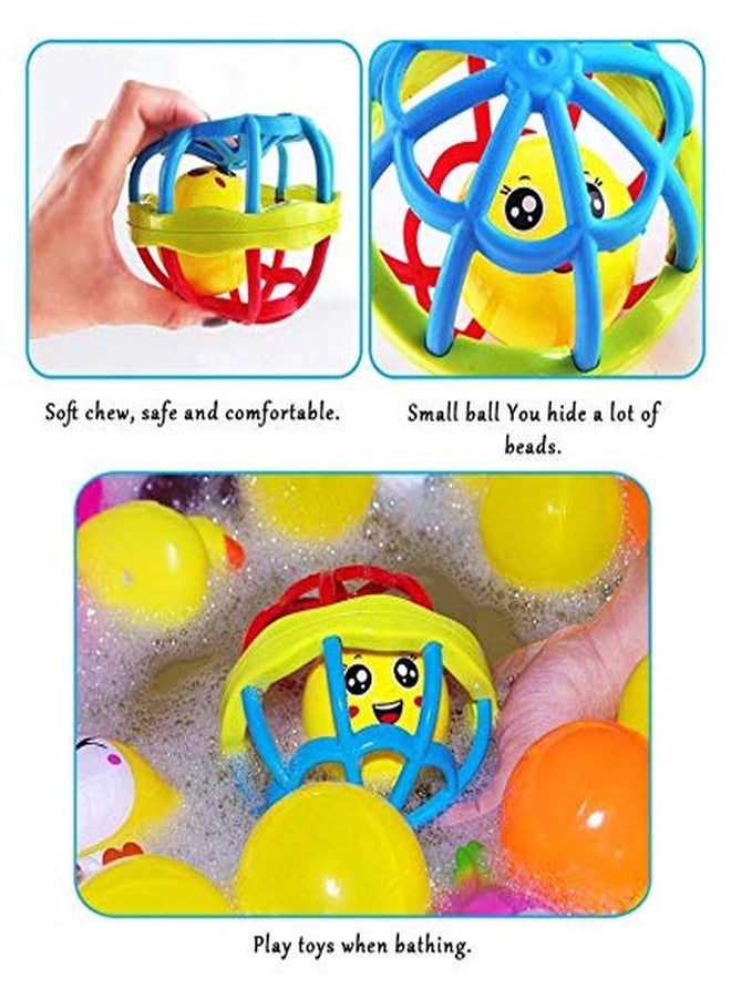 Quasar Quality Soft Rattle Ball - Colorful Soft Ball Rattle Toy for Baby, Bath Toy Safe Non-Toxic, Rattle for New Born Baby, Creative Learn with Fun Children Toddler Toy, Best for Baby First Toys - Image 2