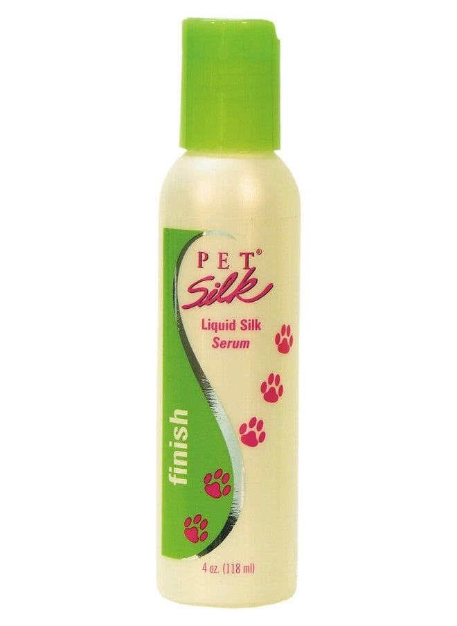 PET SILK Liquid Silk Serum 4Oz, LeaveIn Finishing Spray Conditioner & Detangler, Inused With Silk, Vitmain E & Panthenol Designed For A Shiny, Healthy & Moisturized Skin & Coat  - Image 1