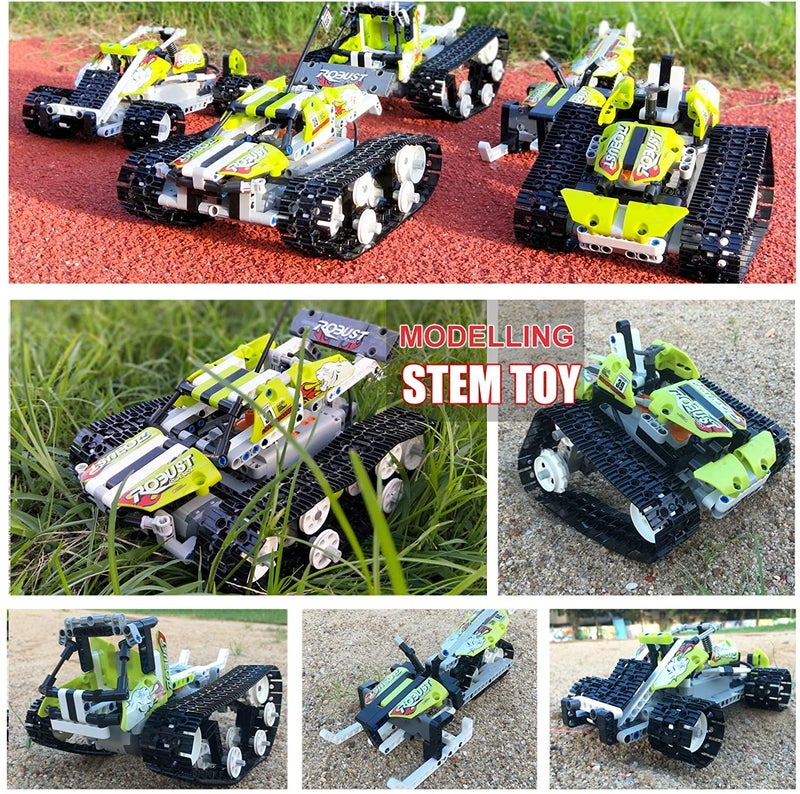 RC Car Building Kit - RC Tracked Car 3 in 1 Building Kit, STEM Toys, Fun, Educational, Learning, for 6-12 Year Old Boys (458 Pieces) - Image 5