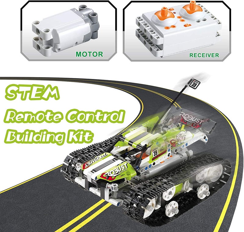 RC Car Building Kit - RC Tracked Car 3 in 1 Building Kit, STEM Toys, Fun, Educational, Learning, for 6-12 Year Old Boys (458 Pieces) - Image 3