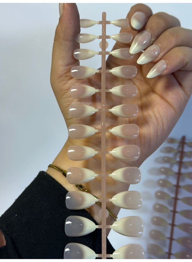 أطراف أظافر احترافية - عبوة واحدة تحتوي على 24 قطعة من وصلات الأظافر الاصطناعية - زينة أنيقة لفن الأظافر للاستخدام المنزلي أو في الصالون - Image 3