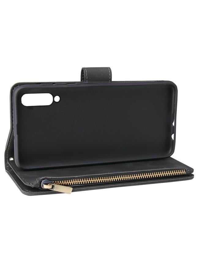 S-TOP Case For Galaxy A50 Multifunctional Retro Frosted Horizontal Flip Leather Case with Card Slot & Holder & Zipper Wallet & Photo Frame & Lanyard - Image 3