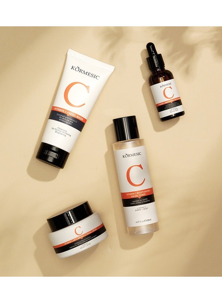 Kormesic غسول الوجه بفيتامين C بحجم 100 مل - تنظيف لطيف وتفتيح البشرة - Image 4