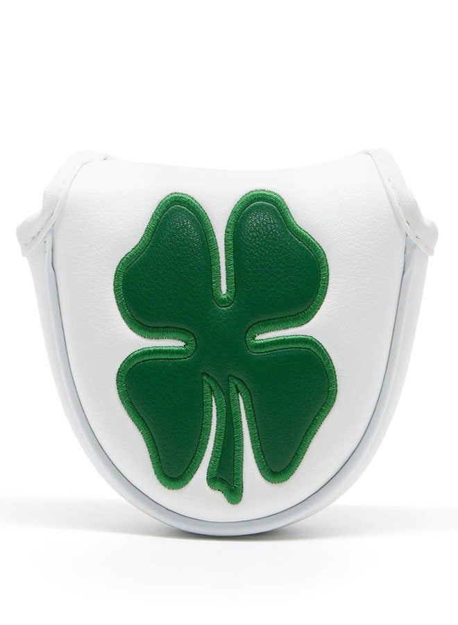 Barudan Golf Putter Cover Half Mallet Putter Headcover Magnetic Club Protector (White) - Image 4