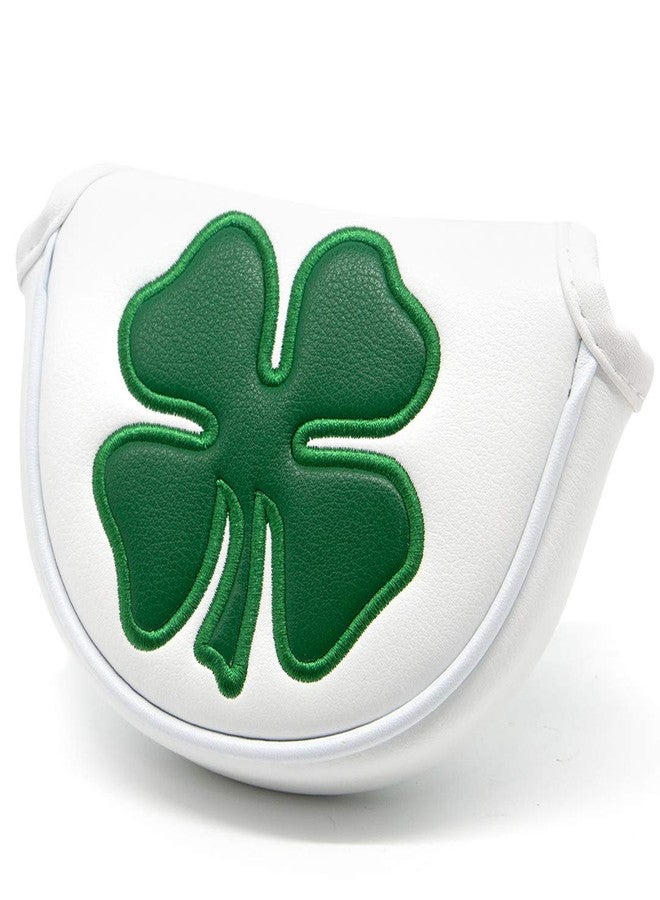 Barudan Golf Putter Cover Half Mallet Putter Headcover Magnetic Club Protector (White) - Image 1