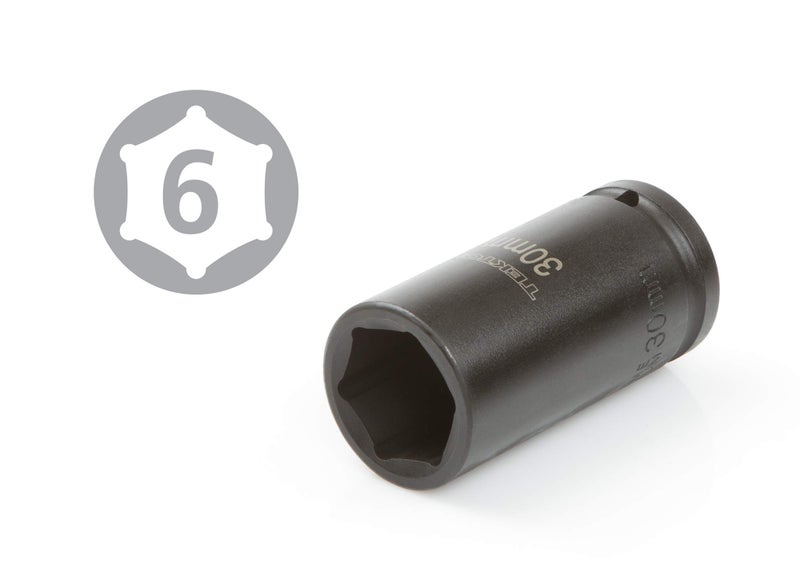 TEKTON 3/4 Inch Drive Deep 6-Point Impact Socket Set with Case, 8-Piece (27-38 mm) | 4889 - Image 5