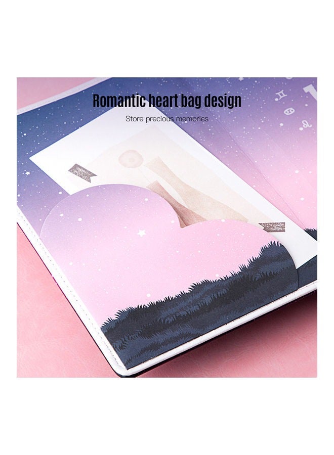 B6 Notebook With Lock, Starry Sky Refillable Password Noteook, Constellation Writing Diary for Girls Ladies Children constellation Gifts - Image 3