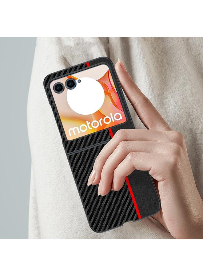S-TOP Case For Motorola Razr 50 Ultra-thin Carbon Fiber Texture Printing Phone Case - Image 3