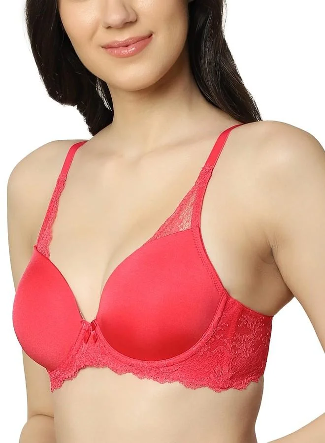 ترايامف Triumph International Women's Floral Underwire Padded Bra | Minimizer 38E, Navy Blue Seamless Full Coverage Comfort | Adjustable Straps | Pack of 1