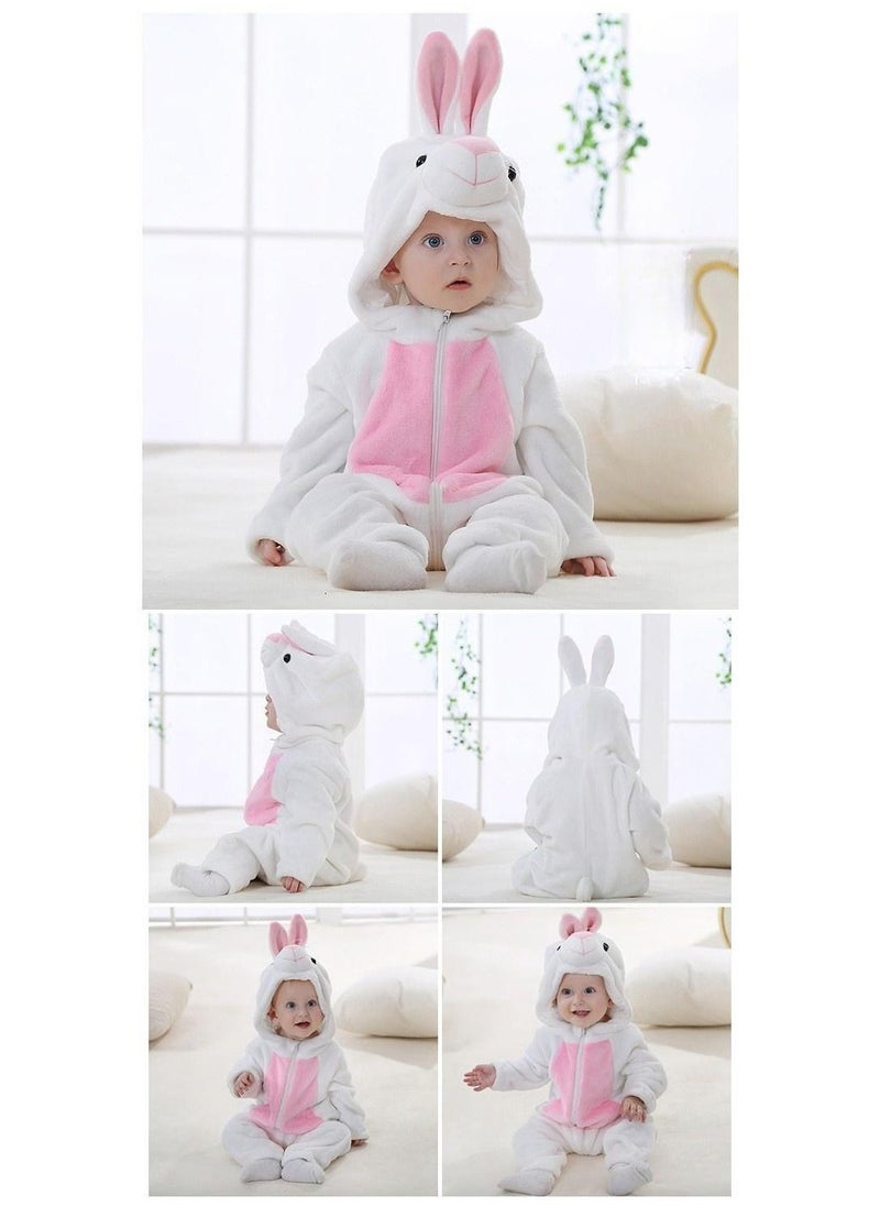 Y&D - 1-Piece Children's Little White Rabbit Onesie Party Costume - Image 1