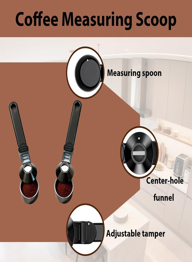 3DSKY Coffee Scoop with Funnel, Reusable K Cup Funnel, Coffee Measuring Scoop 2 Tablespoon Mess-Free Spoon for Ground Coffee, Protein Powder, Tea Pod Refill (2PK) - Image 3