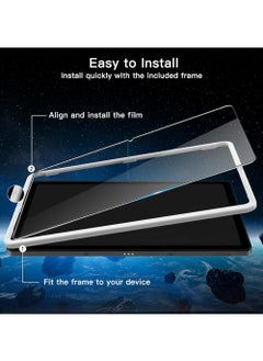 Rock Pow Screen Protector for Samsung Galaxy Tab A9+ / A9 Plus 11-Inch 2023 with Easy Installation Frame Tempered Glass Film HD Clear 1-Pack  - Image 3