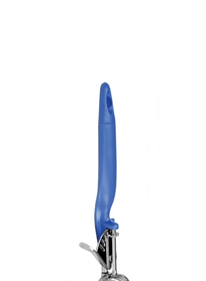 TrueCraftware- 2 oz Lever Disher #16 Stainless Steel with Blue Color Ergo Handle- Ice Cream Cookie Scooper for Baking Cookie Scoops Portion Control Scoop Cupcake Batter Ice Cream Frozen Yogurt Gelatos - Image 5