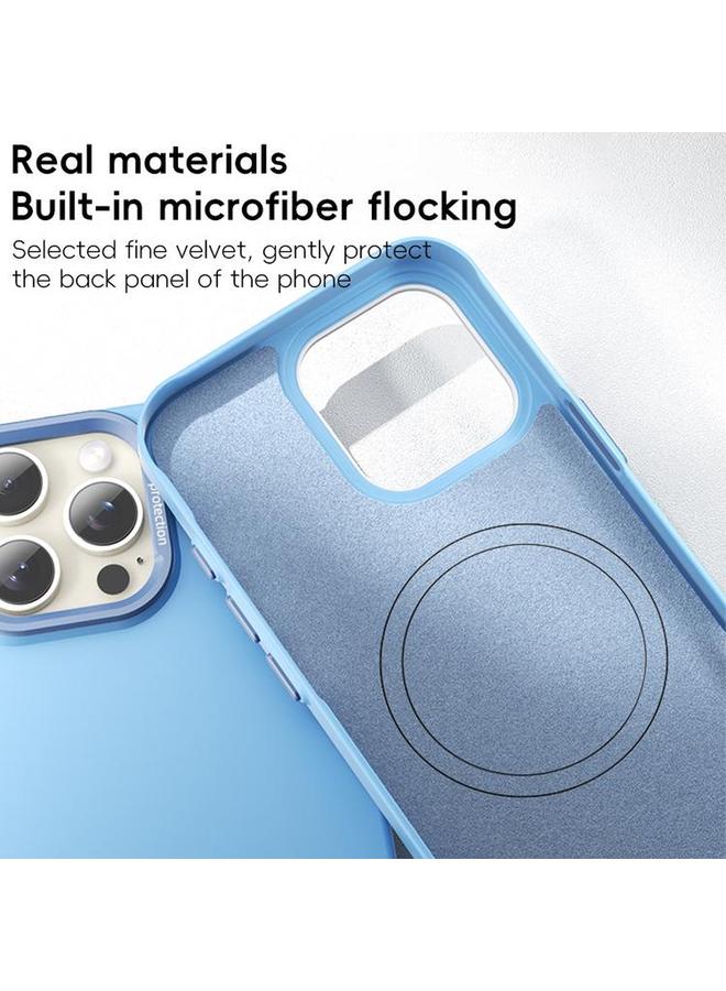 S-TOP Case For iPhone 16 Pro PC Flocking MagSafe Magnetic Phone Case - Image 4