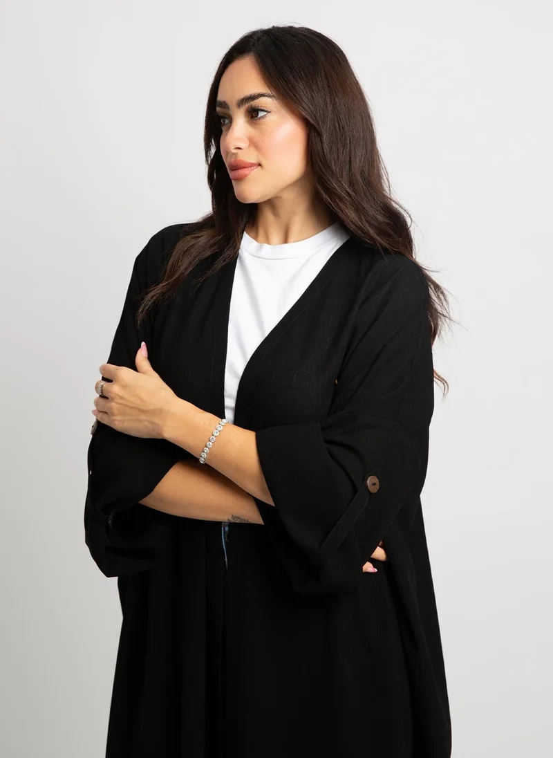Kaafmeem Black Bohemian Abaya