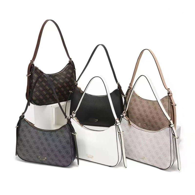 Retro Niche Large-Capacity Armpit Bag High-End 2024 Summer Fashion Printed Dumpling Shoulder Bag For Women - Image 2