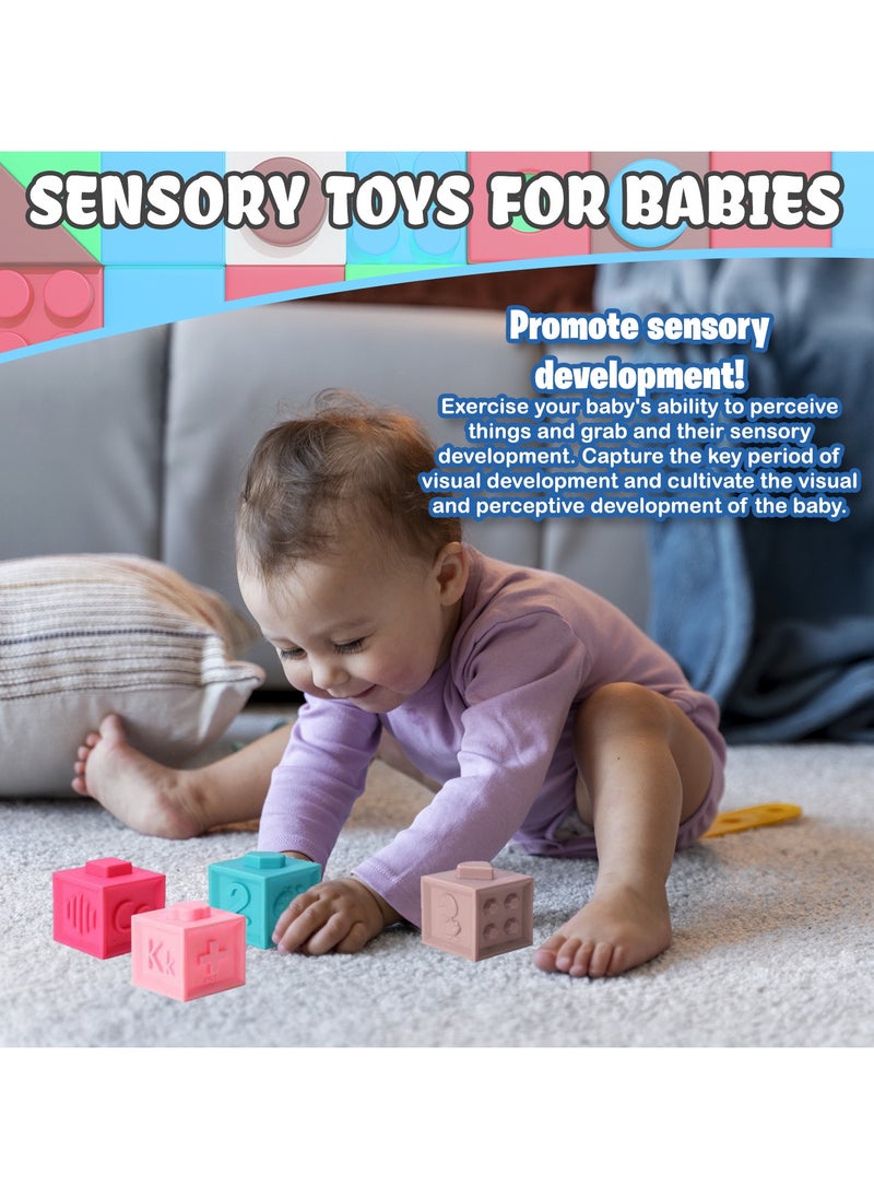 Home Smart Home Smart Children's Sensory Ball Assorted Color Lightweight Cartoon Block Shape Ideal for Boys and Girls Soft Gift  - Image 4